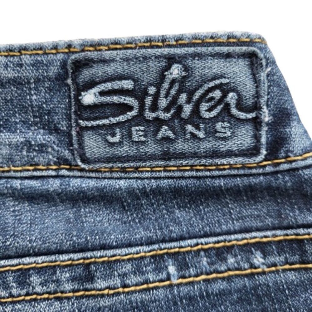 Silver Jeans Aiko Mid Rise Slim Bootcut Jeans Women's - Size 28W x 33L - Picture 10 of 13